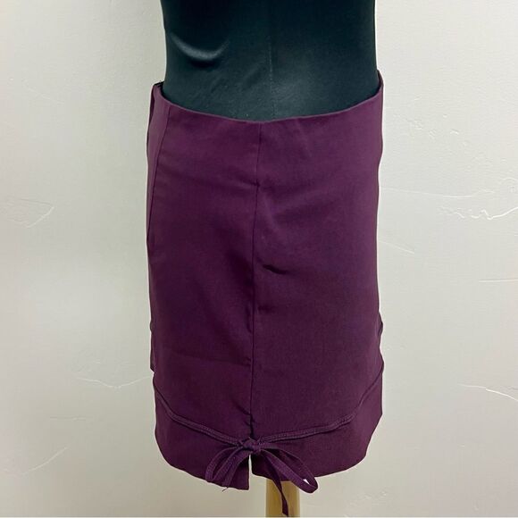 Forever 21 purple y2k miniskirt sz L NWT retro vintage deadstock. Side ties - Picture 5 of 12